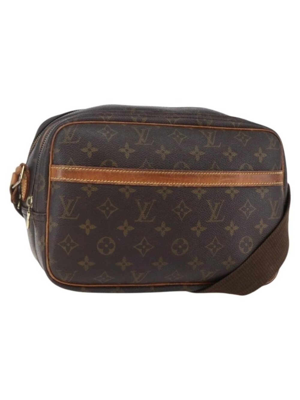 Authentic LOUIS VUITTON Monogram Reporter PM Shoulder Bag M45254 LV